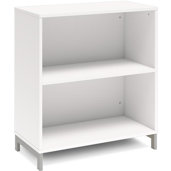 Ergoff Bogreol DNA, 800x890 mm, Hvid/Alugrå 2A4 – Bogreoler & kontorskabe