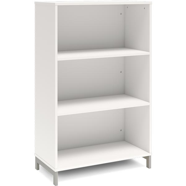 Ergoff Bogreol DNA, 800x1275 mm, Hvid/Alugrå 3A4 – Bogreoler & kontorskabe