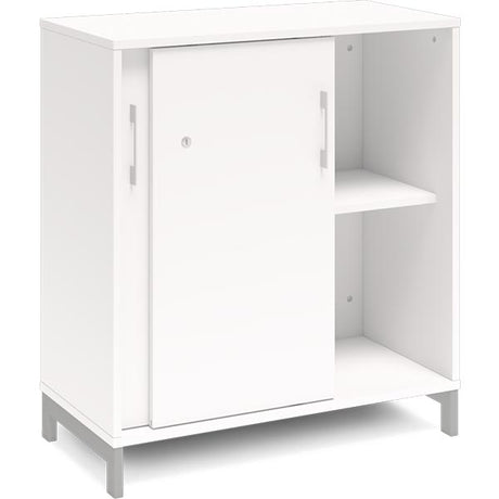 Kontorskab DNA, 800x890 mm, Hvid/Alugrå 2A4 – image 2