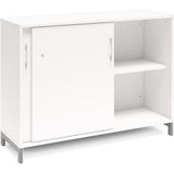 Ergoff Kontorskab DNA, 1200x890 mm, Hvid/Alugrå 2A4 – Bogreoler & kontorskabe (billede 2)