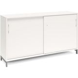 Kontorskab DNA, 1600x890 mm, Hvid/Alugrå 2A4 – image 3