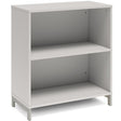 Ergoff Bogreol DNA, 800x890 mm, Lys grå/Alugrå 2A4 – Bogreoler & kontorskabe