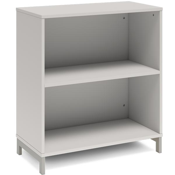 Ergoff Bogreol DNA, 800x890 mm, Lys grå/Alugrå 2A4 – Bogreoler & kontorskabe
