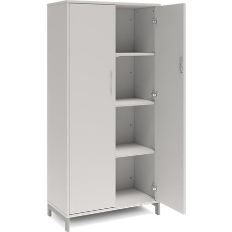 Kontorskab DNA, 800x1660 mm, Lys grå/Alugrå 4A4 – image 2