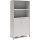 Kontorskab DNA, 800x1660 mm, Lys grå/Alugrå 4A4/2A4 – image 1
