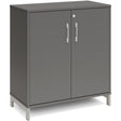 Ergoff Kontorskab DNA, 800x890 mm, Antracit/Alugrå 2A4/2A4 – Bogreoler & kontorskabe (billede 1)