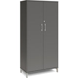 Ergoff Kontorskab DNA, 800x1660 mm, Antracit/Alugrå 4A4 – Bogreoler & kontorskabe (billede 1)