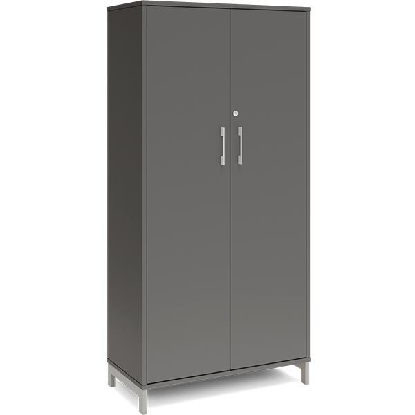 Ergoff Kontorskab DNA, 800x1660 mm, Antracit/Alugrå 4A4 – Bogreoler & kontorskabe (billede 1)
