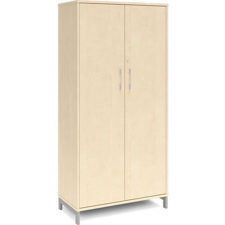 Ergoff Kontorskab DNA, 800x1660 mm, Birk/Alugrå 4A4 – Bogreoler & kontorskabe (billede 1)