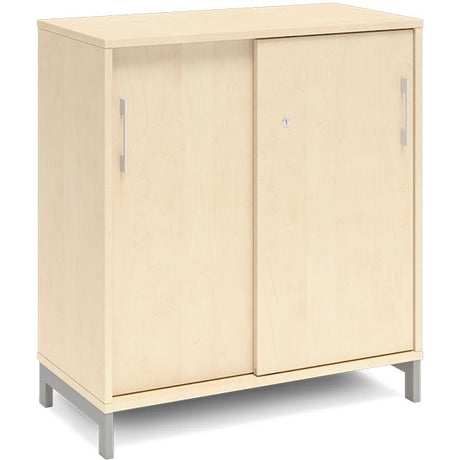 Kontorskab DNA, 800x890 mm, Birk/Alugrå 2A4 – image 1