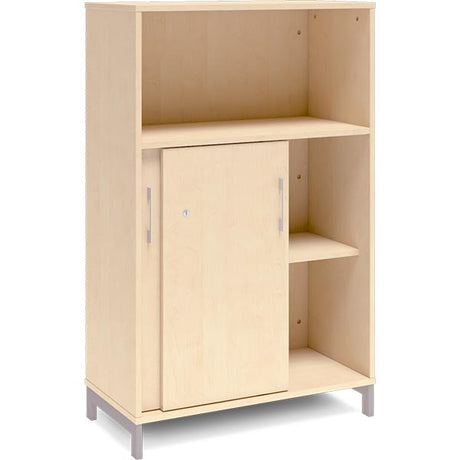 Kontorskab DNA, 800x1275 mm, Birk/Alugrå 3A4 – image 2