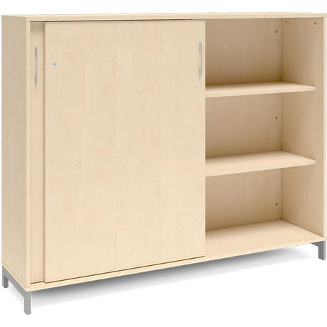 Kontorskab DNA, 1600x1275 mm, Birk/Alugrå 3A4 – image 2