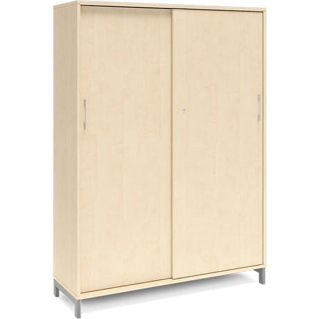 Kontorskab DNA, 1200x1660 mm, Birk/Alugrå 4A4 – image 1