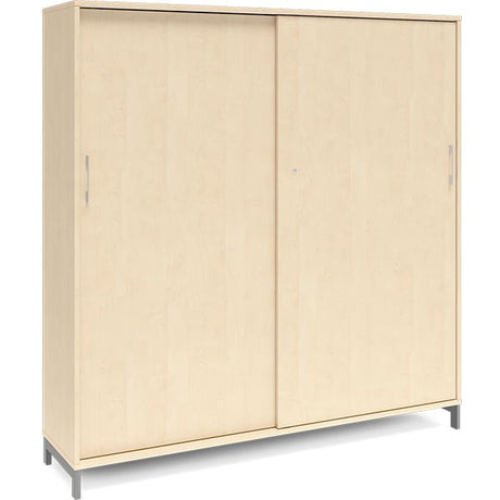 Kontorskab DNA, 1600x1660 mm, Birk/Alugrå 4A4 – image 1