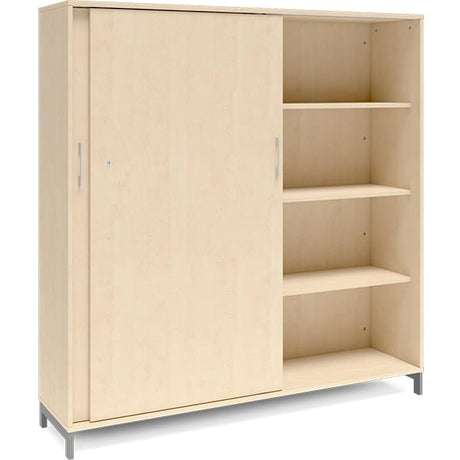 Kontorskab DNA, 1600x1660 mm, Birk/Alugrå 4A4 – image 2