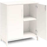Ergoff Kontorskab DNA, 800x890 mm, Hvid/Hvid 2A4/2A4 – Bogreoler & kontorskabe (billede 2)