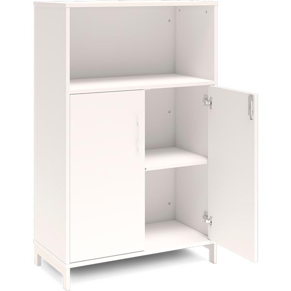Ergoff Kontorskab DNA, 800x1275 mm, Hvid/Hvid 3A4/2A4 – Bogreoler & kontorskabe (billede 2)