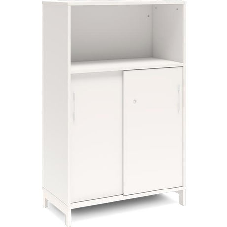 Kontorskab DNA, 800x1275 mm, Hvid/Hvid, skydedør 3A4 – image 1