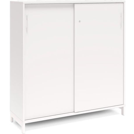 Kontorskab DNA, 1200x1275 mm, Hvid/Hvid, skydedør 3A4 – image 1