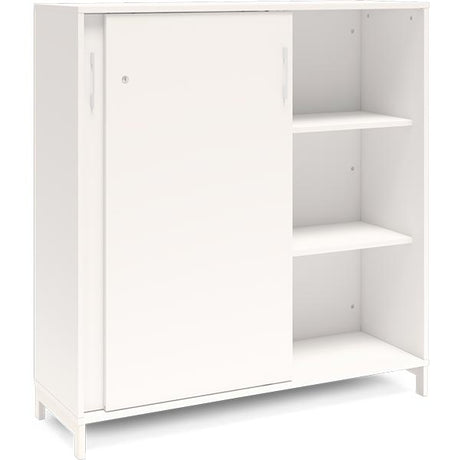 Kontorskab DNA, 1200x1275 mm, Hvid/Hvid, skydedør 3A4 – image 2