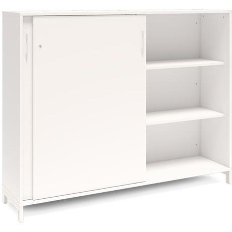 Ergoff Kontorskab DNA, 1600x1275 mm, Hvid/Hvid, skydedør 3A4 – Bogreoler & kontorskabe (billede 2)