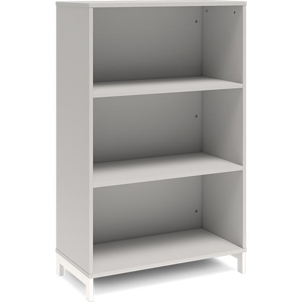 Ergoff Bogreol DNA, 800x1275 mm, Lys grå/Hvid 3A4 – Bogreoler & kontorskabe