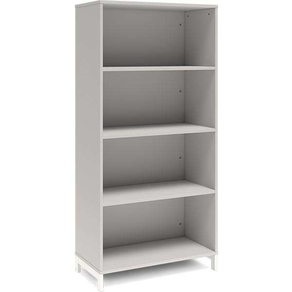 Ergoff Bogreol DNA, 800x1660 mm, Lys grå/Hvid 4A4 – Bogreoler & kontorskabe