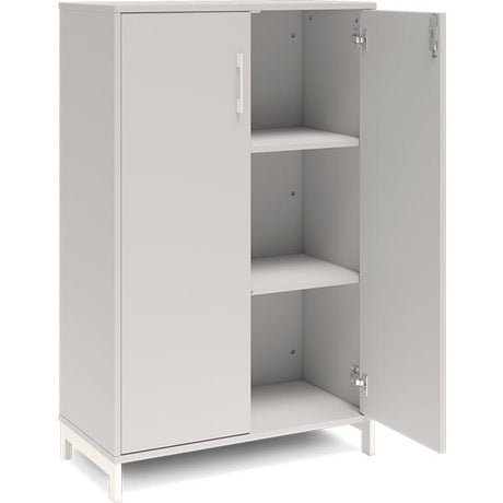 Kontorskab DNA, 800x1275 mm, Lys grå/Hvid 3A4 – image 2