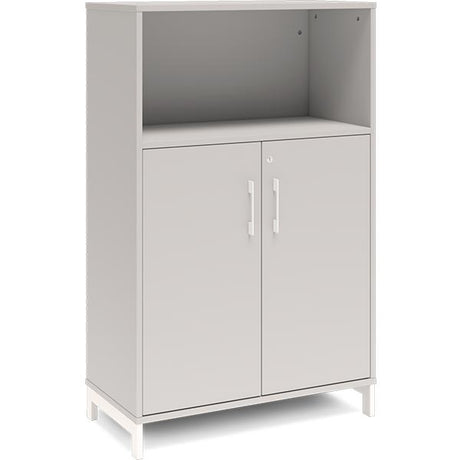 Kontorskab DNA, 800x1275 mm, Lys grå/Hvid 3A4/2A4 – image 1