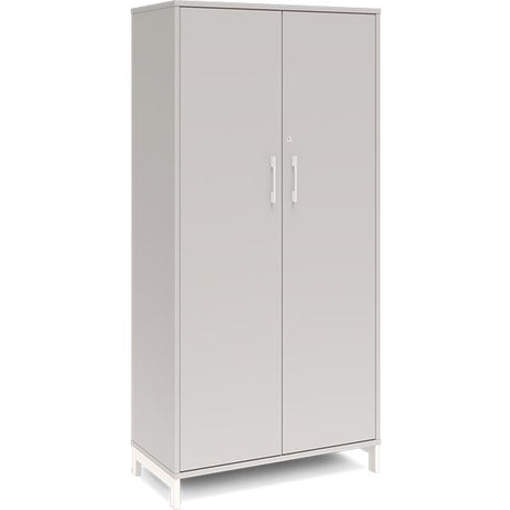 Ergoff Kontorskab DNA, 800x1660 mm, Lys grå/Hvid 4A4 – Bogreoler & kontorskabe (billede 1)