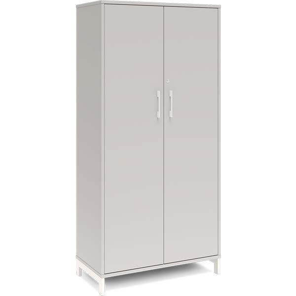 Ergoff Kontorskab DNA, 800x1660 mm, Lys grå/Hvid 4A4 – Bogreoler & kontorskabe (billede 1)