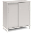 Kontorskab DNA, 800x890 mm, Lys grå/Hvid, skydedør 2A4 – image 1