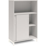 Kontorskab DNA, 800x1275 mm, Lys grå/Hvid, skydedør 3A4 – image 4