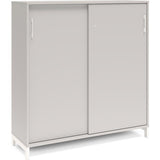 Kontorskab DNA, 1200x1275 mm, Lys grå/Hvid, skydedør 3A4 – image 1