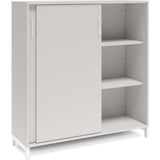 Kontorskab DNA, 1200x1275 mm, Lys grå/Hvid, skydedør 3A4 – image 2