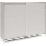Kontorskab DNA, 1600x1275 mm, Lys grå/Hvid, skydedør 3A4 – image 1