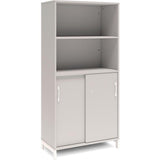 Kontorskab DNA, 800x1660 mm, Lys grå/Hvid, skydedør 4A4 – image 1