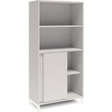 Kontorskab DNA, 800x1660 mm, Lys grå/Hvid, skydedør 4A4 – image 2