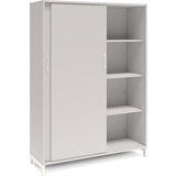 Kontorskab DNA, 1200x1660 mm, Lys grå/Hvid, skydedør 4A4 – image 4