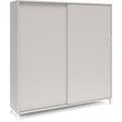 Kontorskab DNA, 1600x1660 mm, Lys grå/Hvid, skydedør 4A4 – image 1
