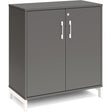 Ergoff Kontorskab DNA, 800x890 mm, Antracit/Hvid 2A4/2A4 – Bogreoler & kontorskabe (billede 1)
