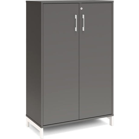 Kontorskab DNA, 800x1275 mm, Antracit/Hvid 3A4 – image 1