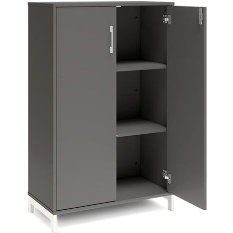 Kontorskab DNA, 800x1275 mm, Antracit/Hvid 3A4 – image 2