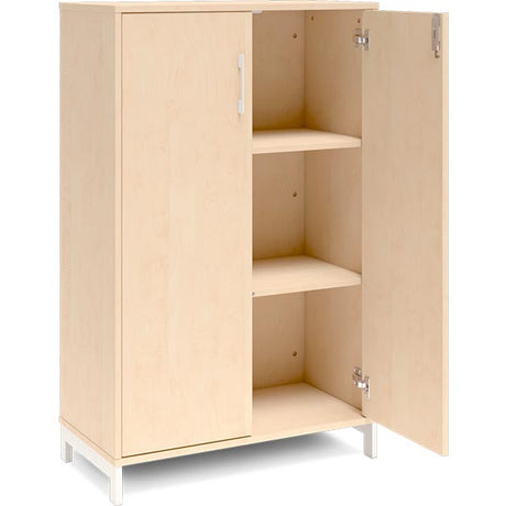 Ergoff Kontorskab DNA, 800x1275 mm, Birk/Hvid 3A4 – Bogreoler & kontorskabe (billede 2)