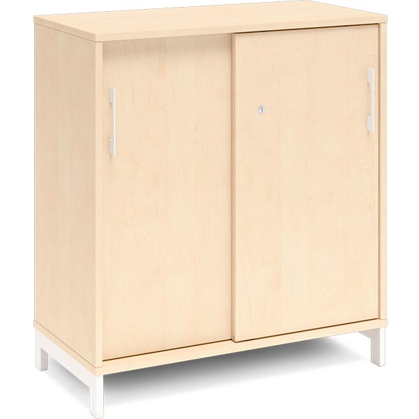 Kontorskab DNA, 800x890 mm, Birk/Hvid 2A4 – image 3