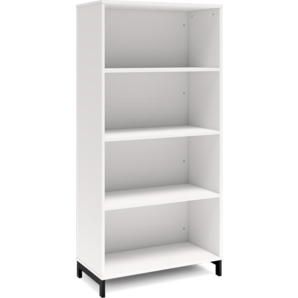 Ergoff Bogreol DNA, 800x1660 mm, Hvid/Sort 4A4 – Bogreoler & kontorskabe
