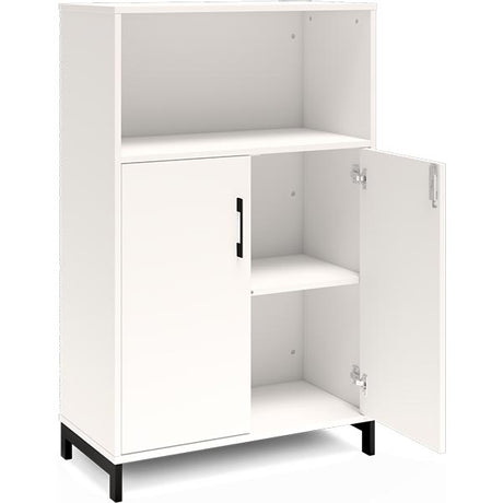 Kontorskab DNA, 800x1275 mm, Hvid/Sort 3A4/2A4 – image 2