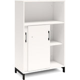 Kontorskab DNA, 800x1275 mm, Hvid/Sort, skydedør 3A4 – image 2