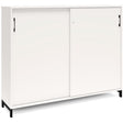 Kontorskab DNA, 1600x1275 mm, Hvid/Sort, skydedør 3A4 – image 1