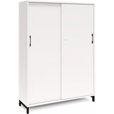 Kontorskab DNA, 1200x1660 mm, Hvid/Sort, skydedør 4A4 – image 1